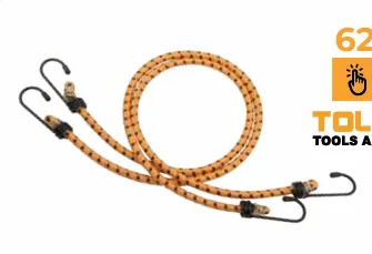 CUERDA ELASTICA CON GANCHO 2 PIEZAS