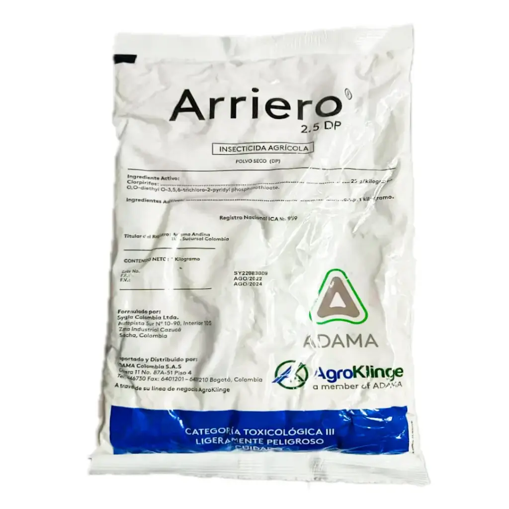 ARRIERO 1KG CLORPIRIFOS POLVO