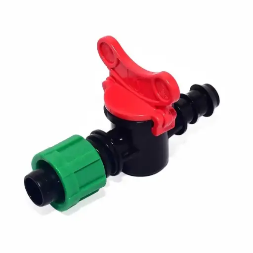 LLAVE DE PASO CINTA DE GOTEO CON GOMA